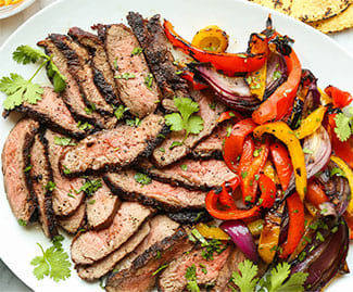 marinated steak fajitas